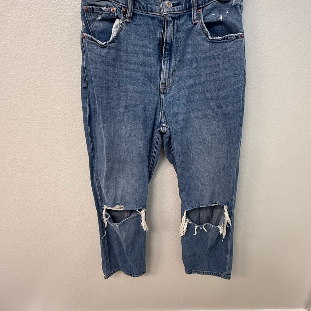 Abercrombie & fitch Distressed Blue Denim Jeans